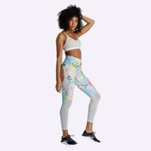 Load image into Gallery viewer, Nike Power - Women's 7/8 High-Rise Training Tights - Pure Platinum/Black