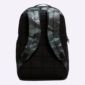 Nike - Brasilia 9.0 Printed Training Backpack - Medium - LIGHT SMOKE GREY/BLACK/METALLIC COOL GREY