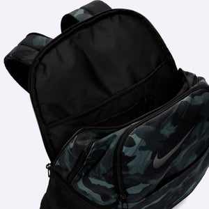 Nike - Brasilia 9.0 Printed Training Backpack - Medium - LIGHT SMOKE GREY/BLACK/METALLIC COOL GREY