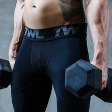Load image into Gallery viewer, TWL - Men's Shield Compression 3/4 Tights - Black
